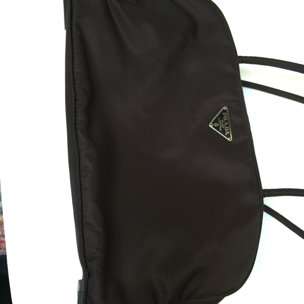 Prada brown nylon vintage handbag - Picture 3 of 6